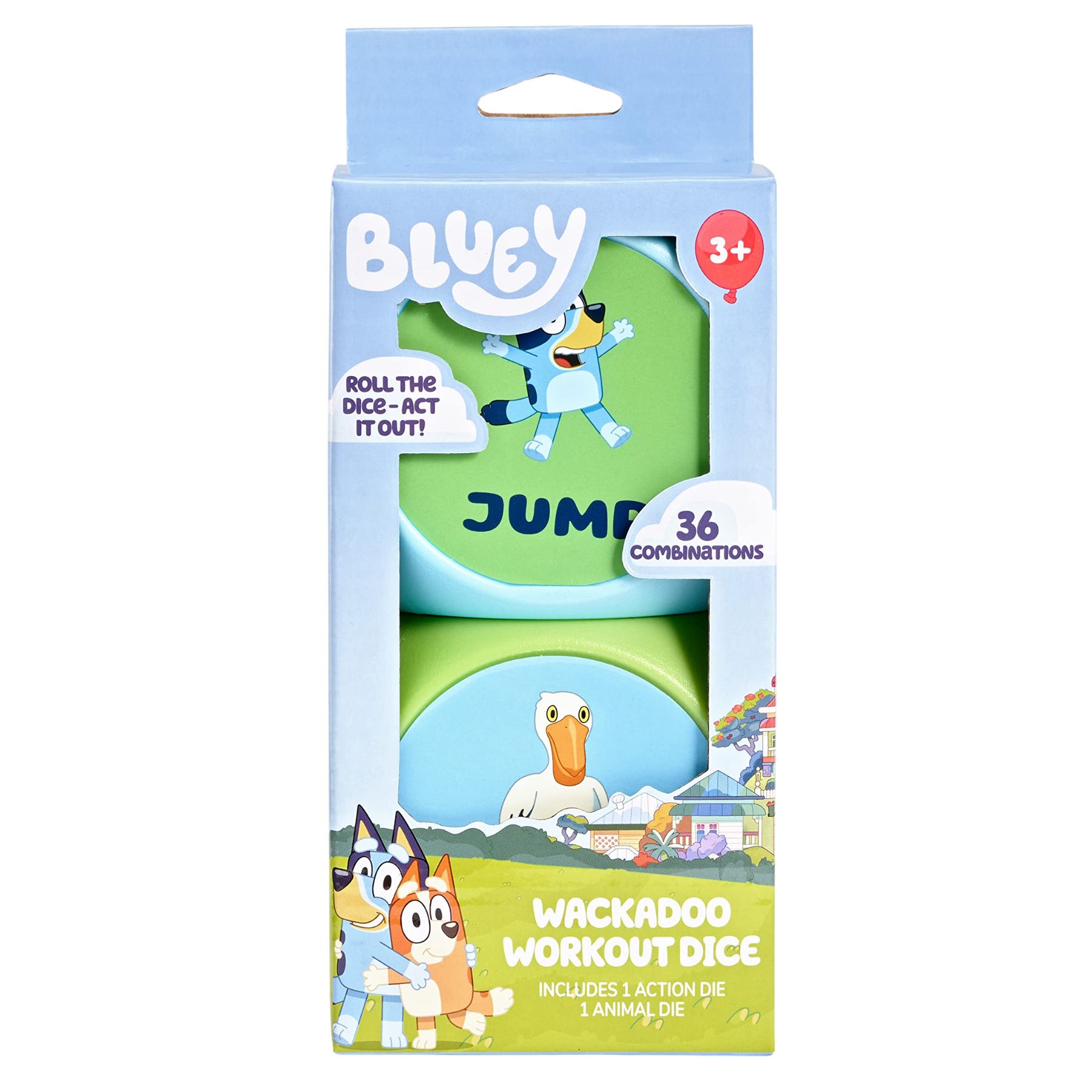 Bluey Wackadoo Workout Dice