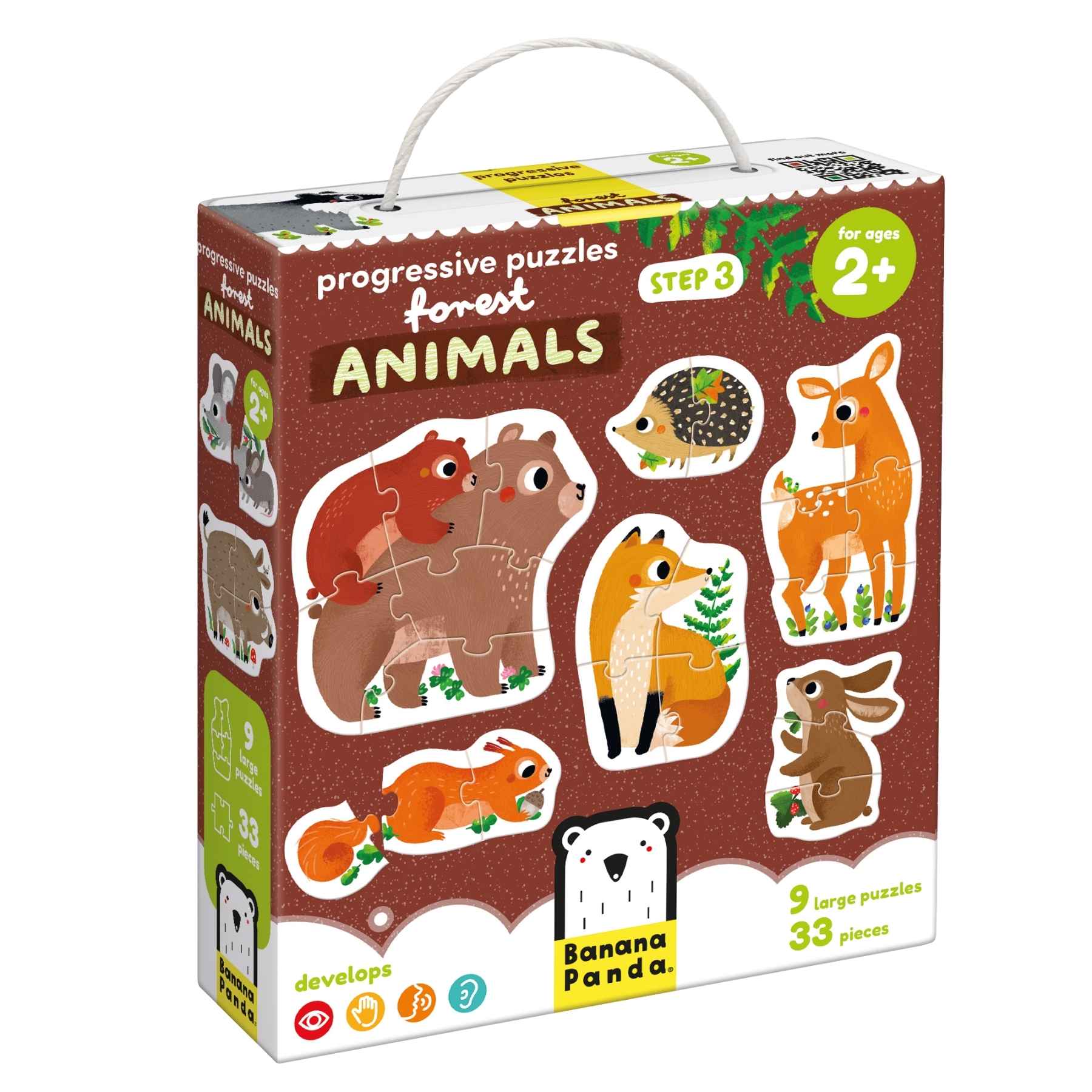 Progressive Puzzles: Forest Animals