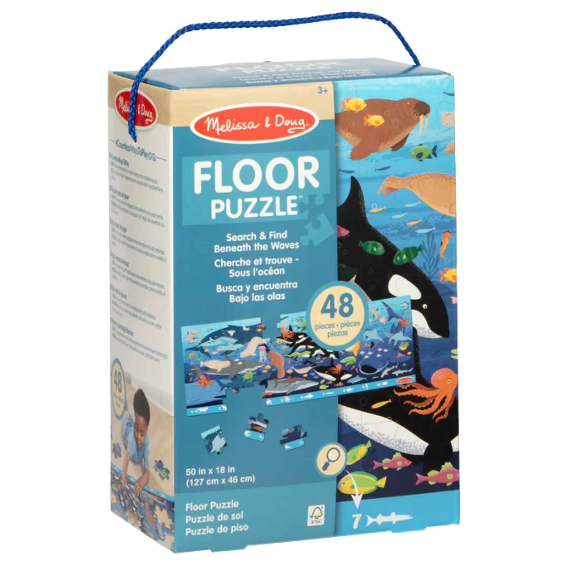 Search and Find Floor Puzzle: Beneath the Waves