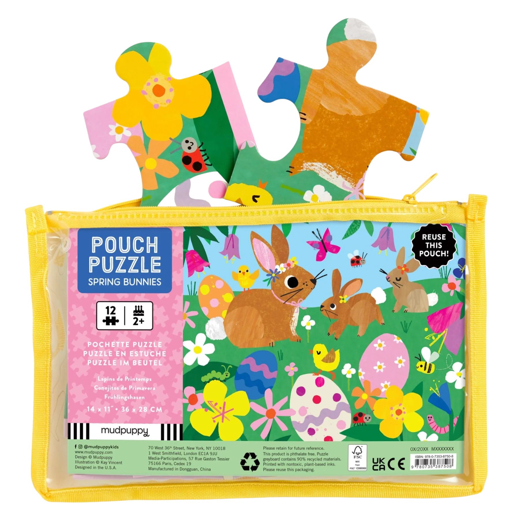 Spring Bunnies Pouch Puzzle