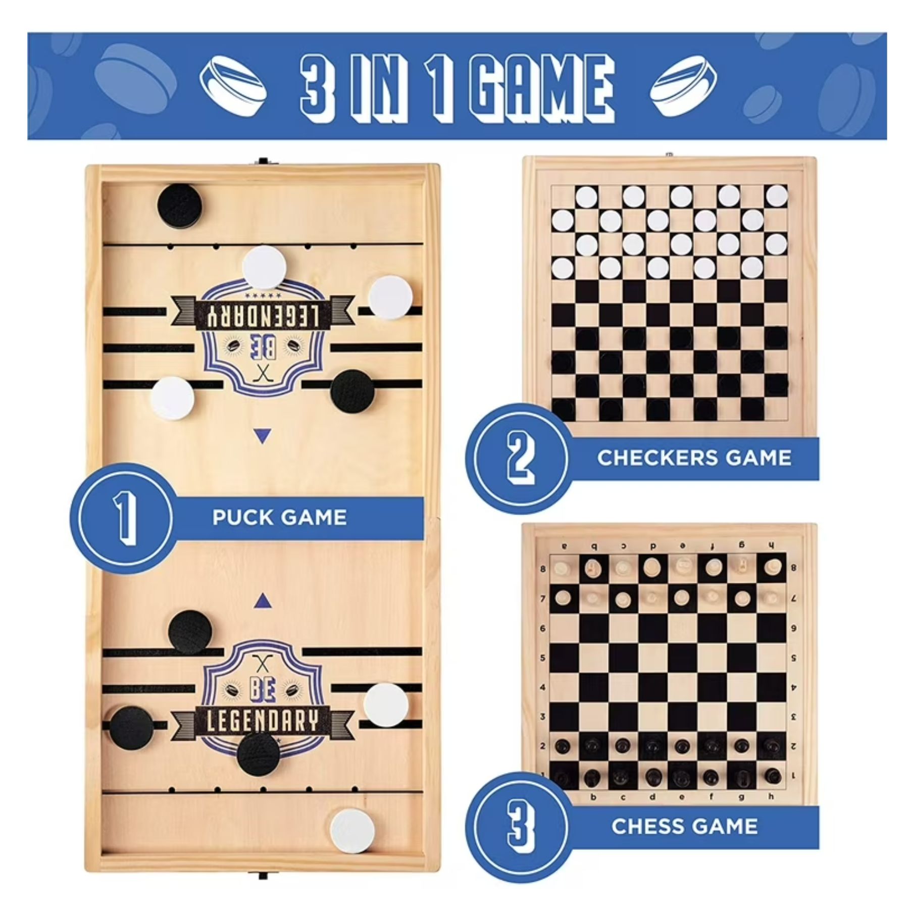 3 in 1 Puck Game