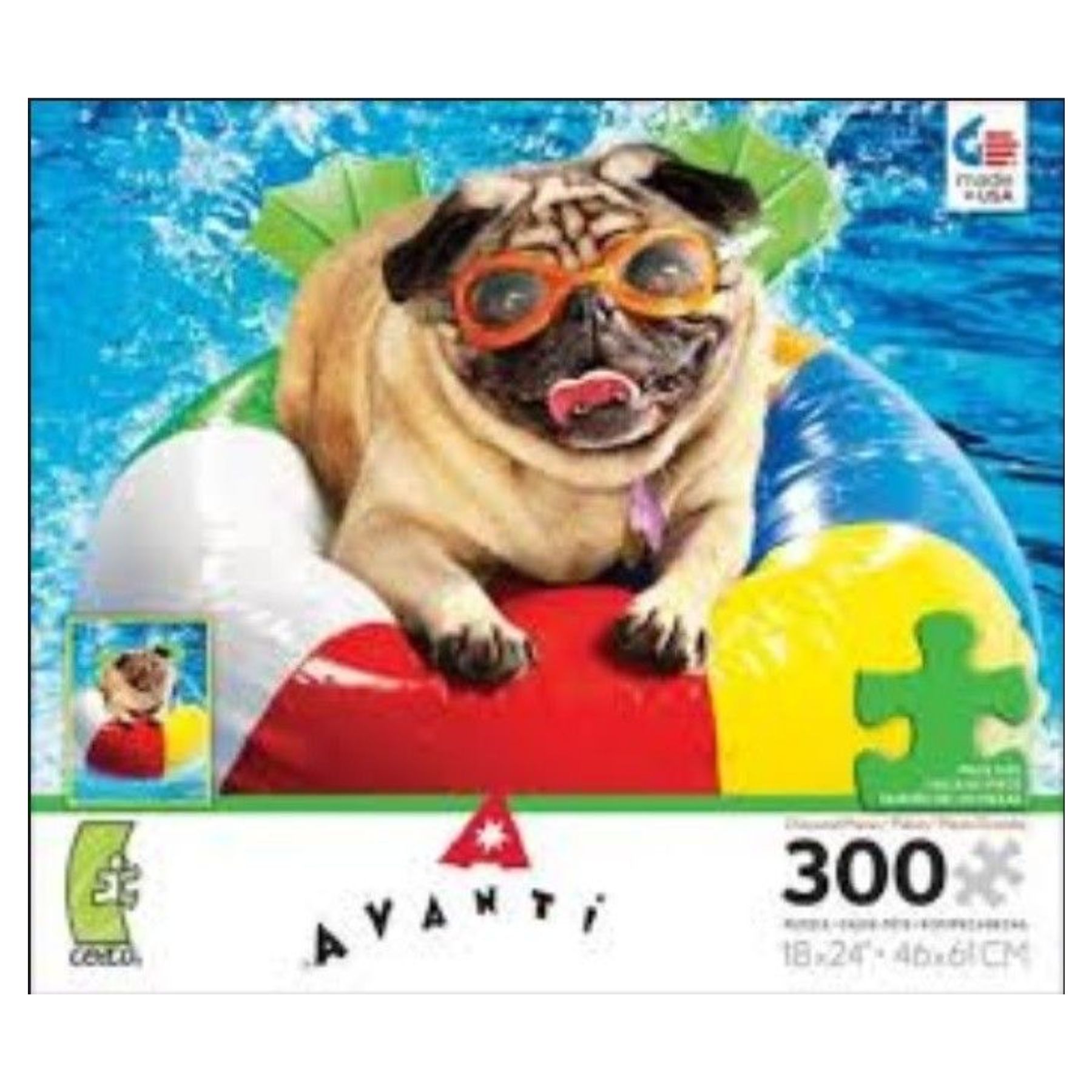 Swimming Pug