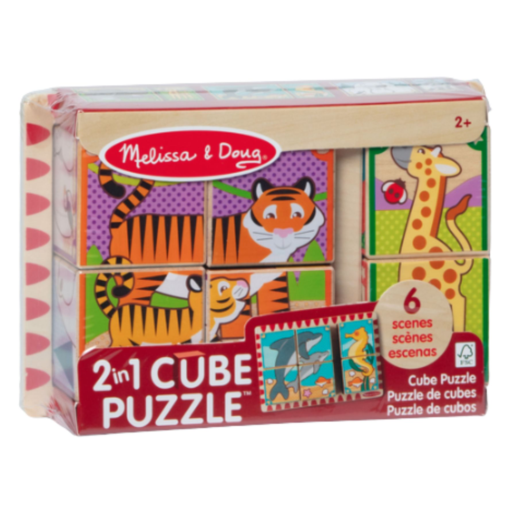 Animals 2 in 1 Cube Puzzle