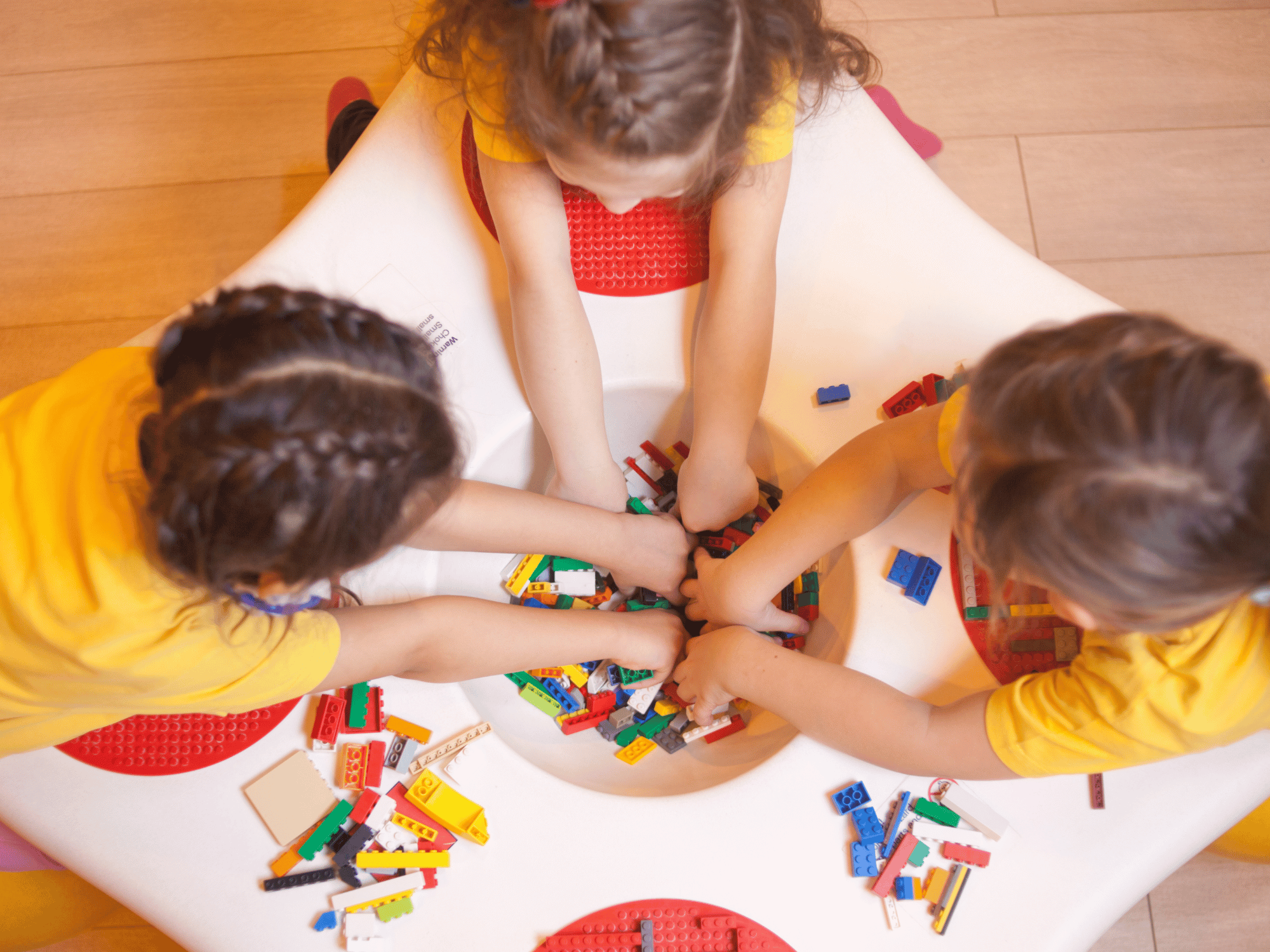 Children playing with toys