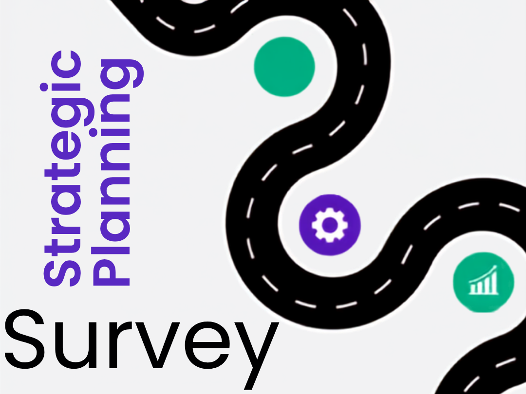 survey graphic with road and cogs