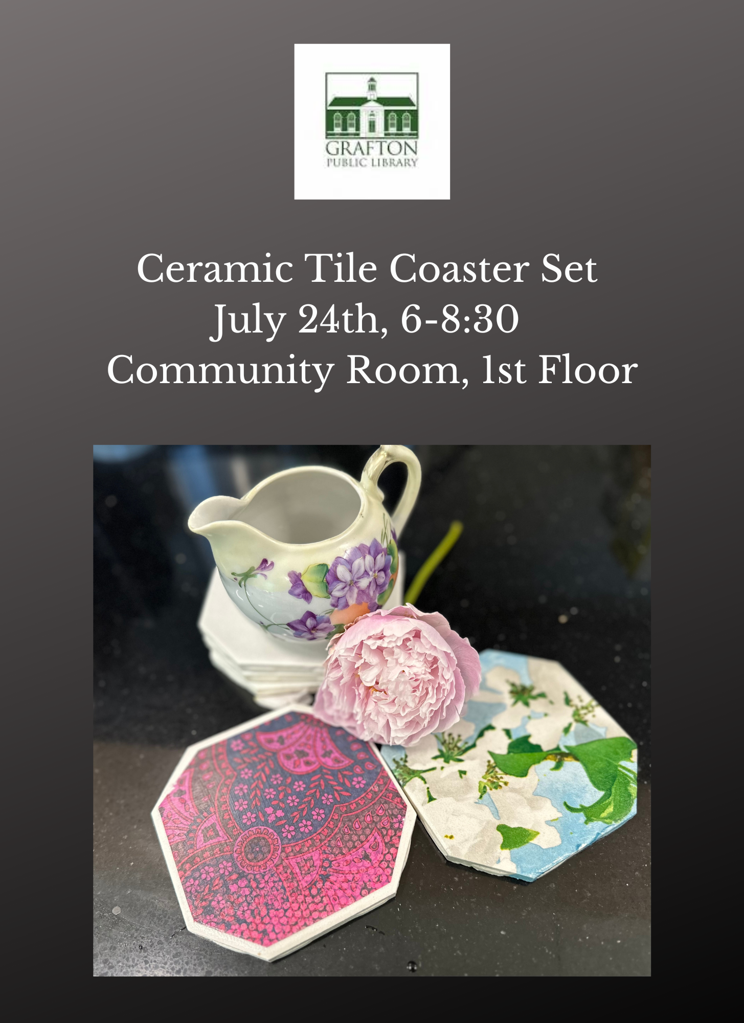 Grafton Public Library Coasters