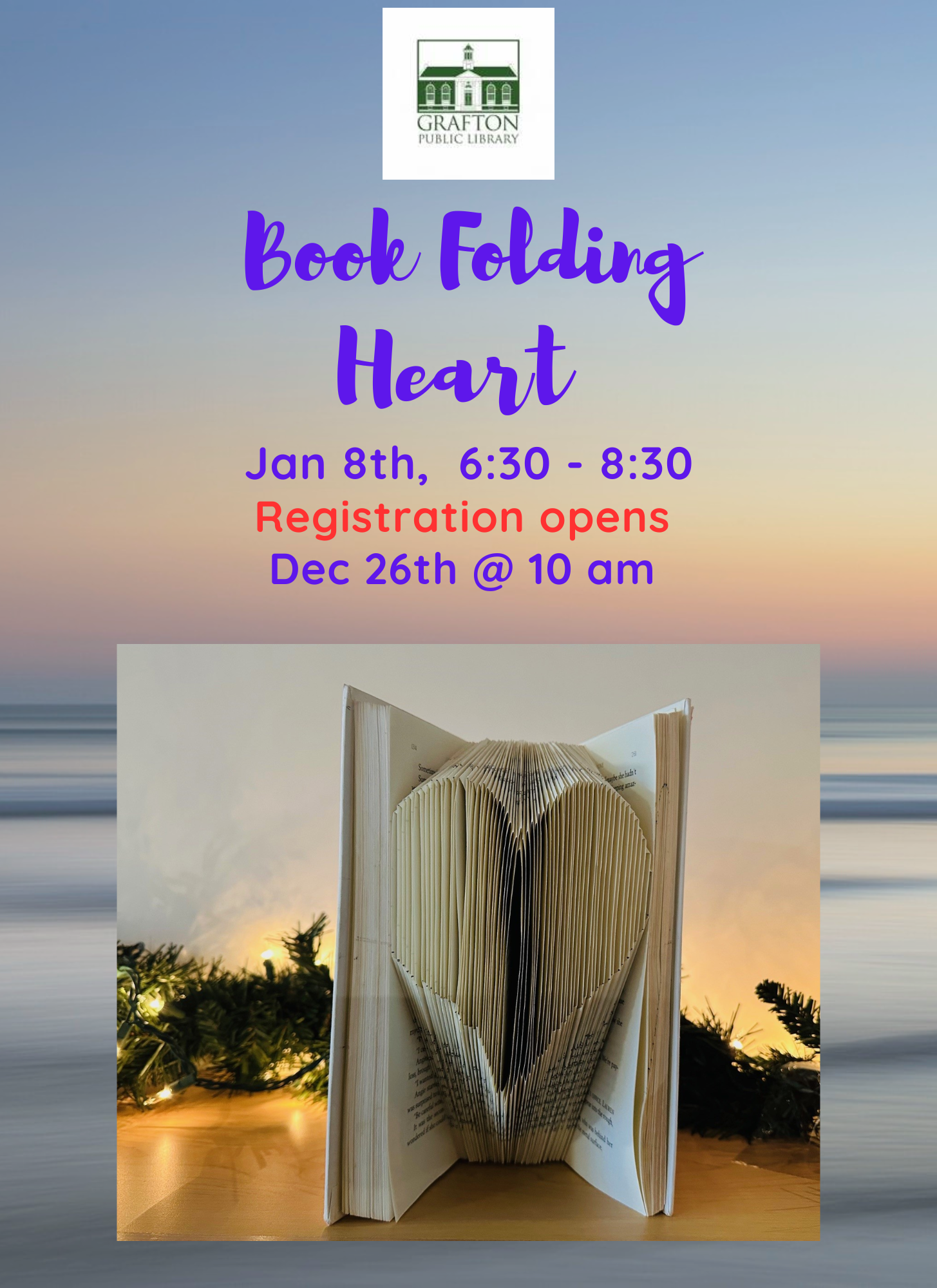 Grafton Public Library Adult Programming Jan 2024 Book Folding   Adult Programming Jan 2024 Book Folding Heart 